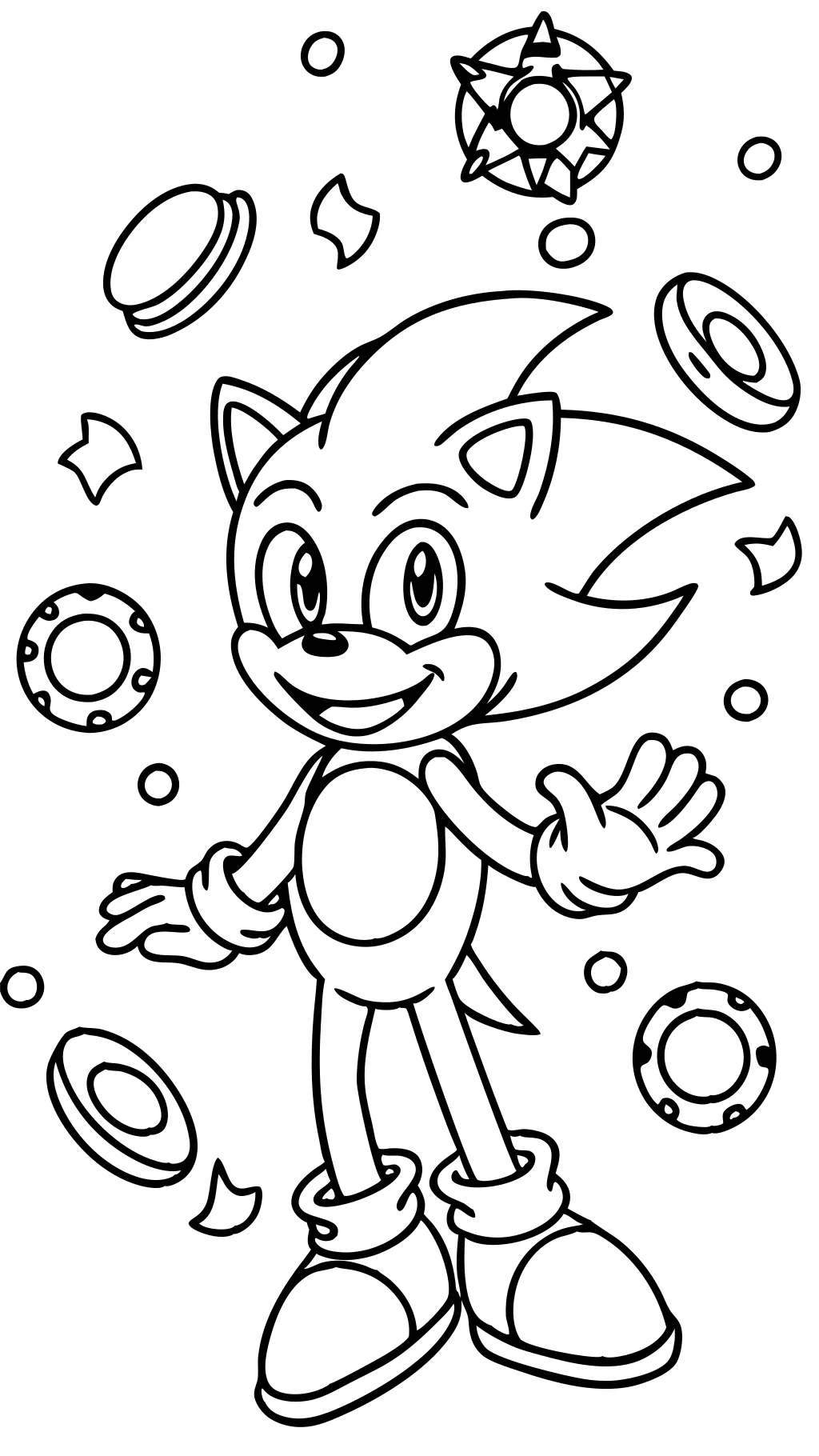 sonic the hedgehog free coloring pages